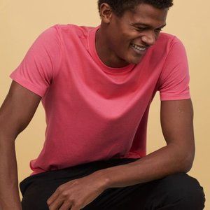 H&M Regular Fit Pink Crew-neck T-shirt
